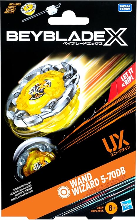 Beyblade X Wand Wizard 5-70DB UX Starter Pack Top and Launcher - view 3 of 5