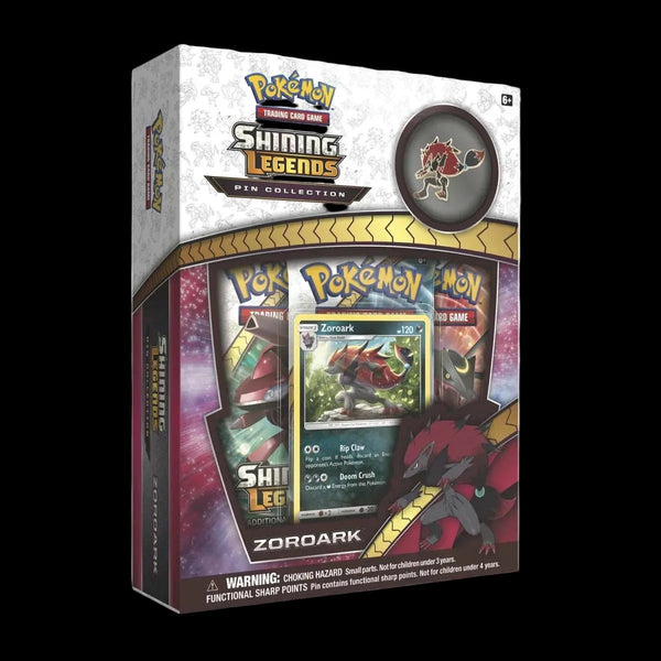 Shining Legends Zoroark Pin Collection Box - factory sealed Pokemon TCG product