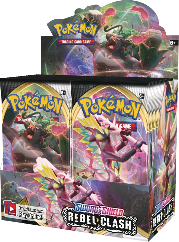 Rebel Clash Booster Box - factory sealed Pokemon TCG product