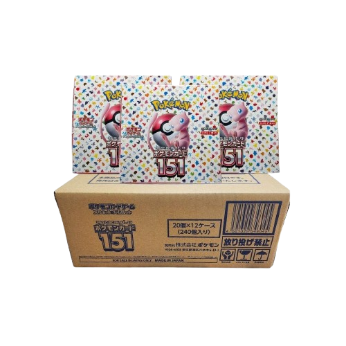 Sealed Case Japanese 151 Booster Box - factory sealed Pokemon TCG product