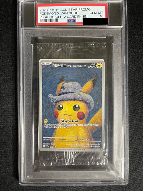 Pikachu with Grey Felt Hat 085/SV-P Pokemon x Van Gogh PSA 10 - view 1 of 2