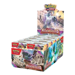 Display of 10 Paldea Evolved Build & Battle - factory sealed Pokemon TCG product