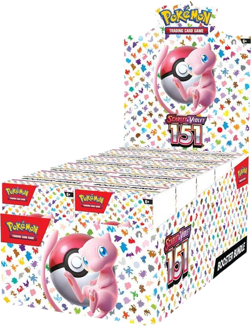 Display of 10 151 Booster Bundle - factory sealed Pokemon TCG product