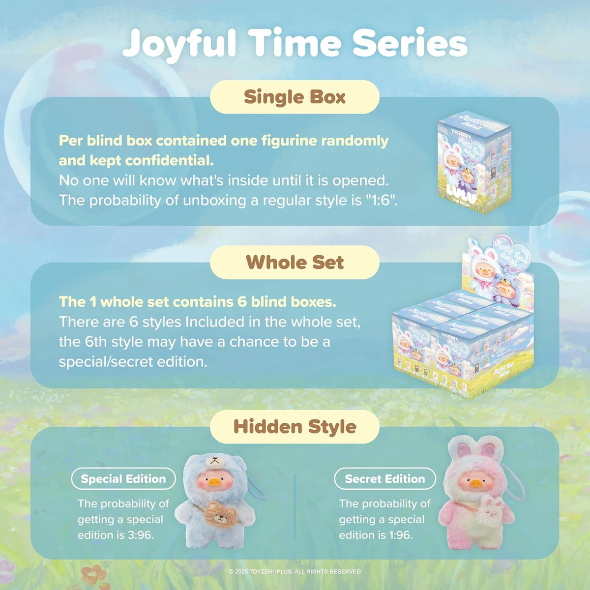 Lulu The Piggy Blind Box - Joyful Time Series Plush Keychain - view 3 of 6