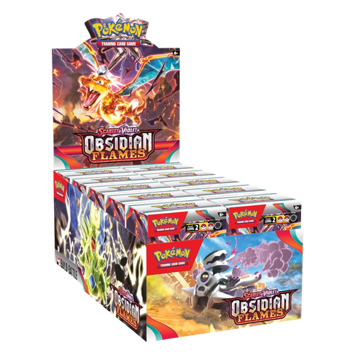 Display of 10 Obsidian Flames Build & Battle - factory sealed Pokemon TCG product