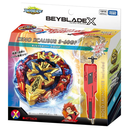 Takara Tomy Beyblade X BXG-13 Starter Xeno Xcalibur 3-60GF with Sword Launcher - view 1 of 4
