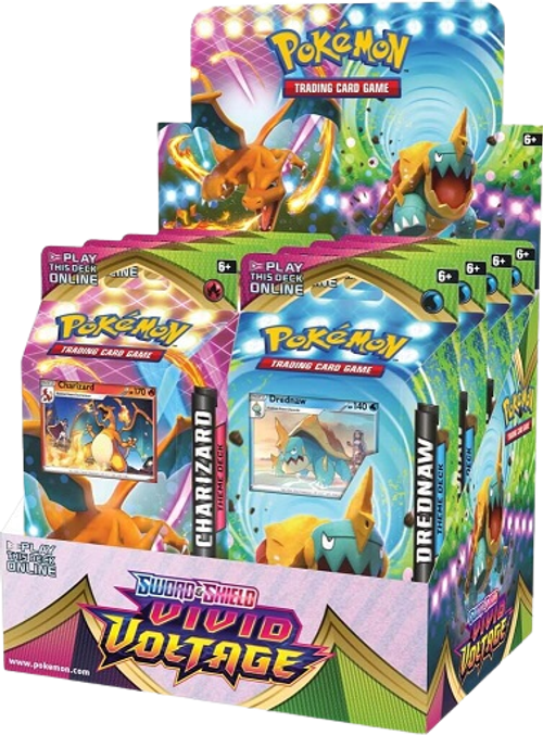 Vivid Voltage Display of 8 Theme Deck - factory sealed Pokemon TCG product