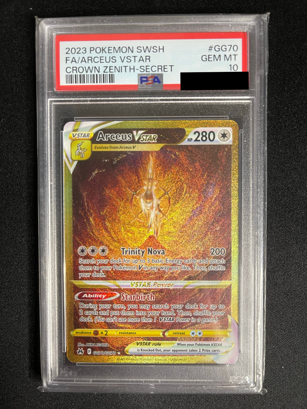 Arceus VSTAR GG70 Crown Zenith PSA 10 - view 1 of 2