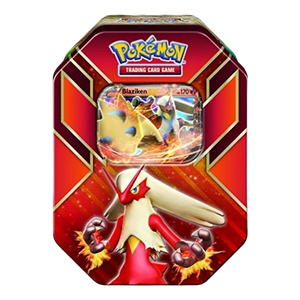 2015 Hoenn Power Blaziken EX Collector's Tin - factory sealed Pokemon TCG product