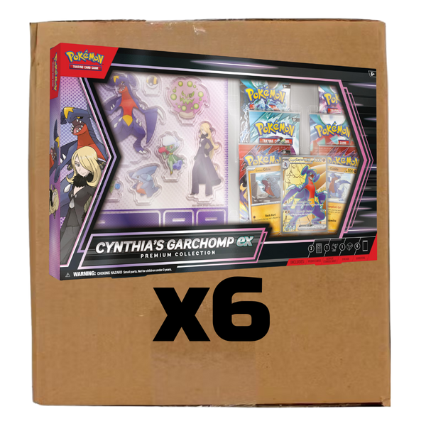 Sealed Case Cynthia's Garchomp ex Premium Collection Box - factory sealed Pokemon TCG product