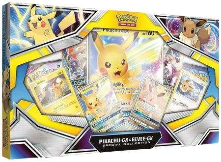 Pikachu GX & Eevee GX Special Collection Box - factory sealed Pokemon TCG product