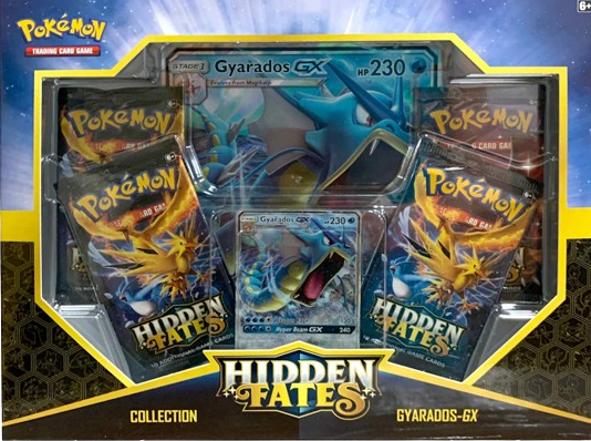 Hidden Fates Gyarados GX Collection Box - factory sealed Pokemon TCG product