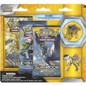 Legendary Beasts Raikou Pin 3-Pack Blister