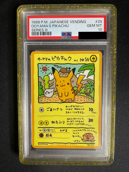 Ooyama's Pikachu No. 25 Japanese Vending Series III PSA 10 - view 1 of 2