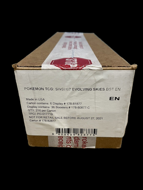 Evolving Skies Booster Box Sealed Case First Print - factory sealed Pokemon TCG product