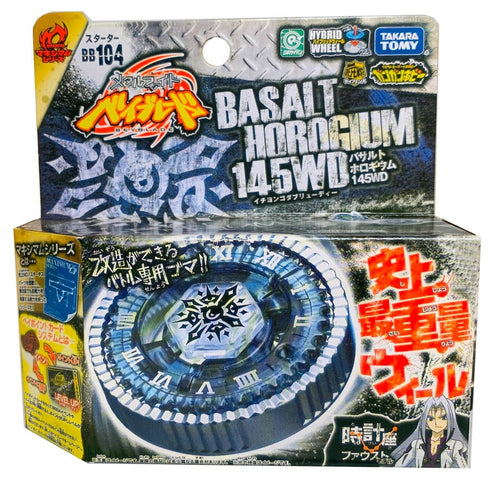 TAKARA TOMY Basalt Horogium / Twisted Tempo 145WD Metal Masters Beyblade BB-104