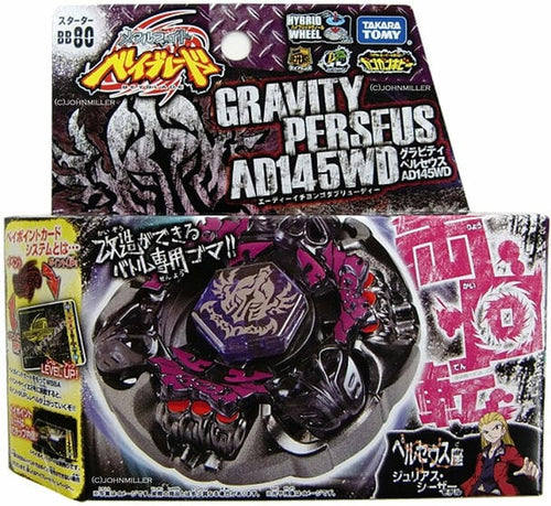 TAKARA TOMY Gravity Perseus Destroyer AD145WD Metal Masters Beyblade Starter w/ Launcher BB-80