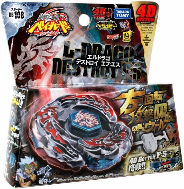 TAKARA TOMY L-Drago Destructor Destroy F:S Metal Fury Beyblade BB-108 - view 1 of 3