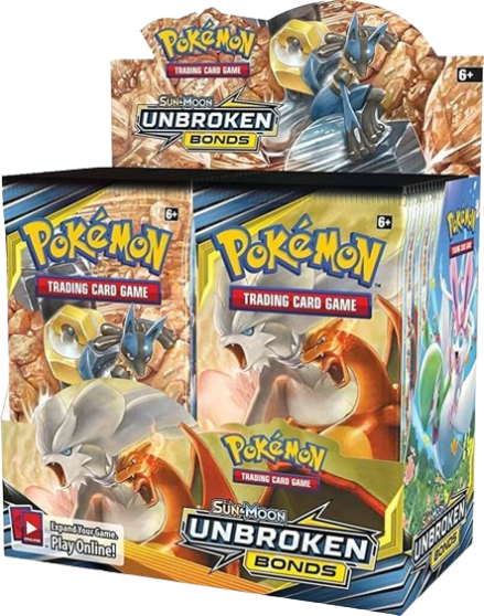 Unbroken Bonds Booster Box - factory sealed Pokemon TCG product